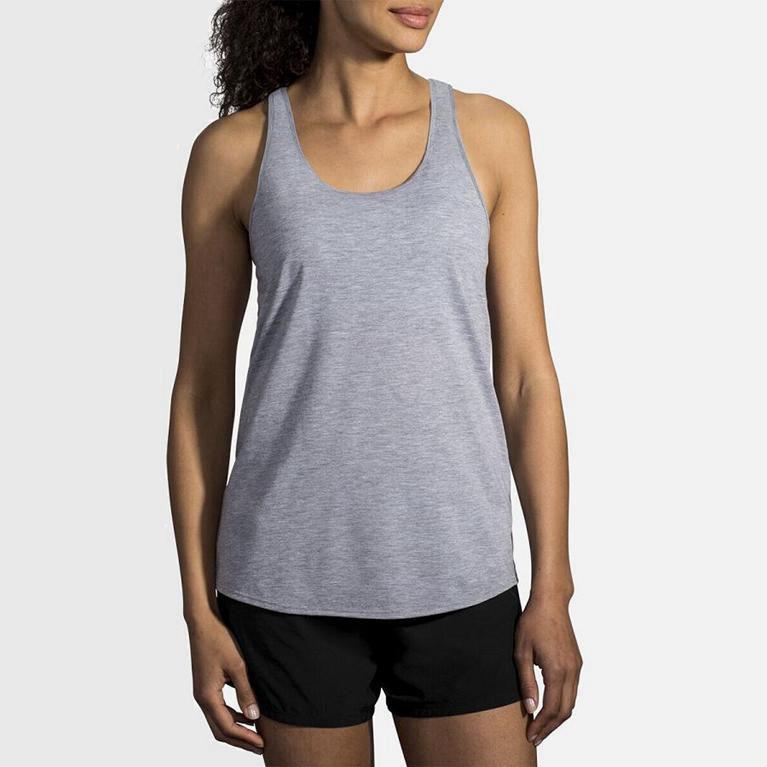 Brooks Distance Hardlooptanktop voor Dames Grijs (WRIAP-4285)